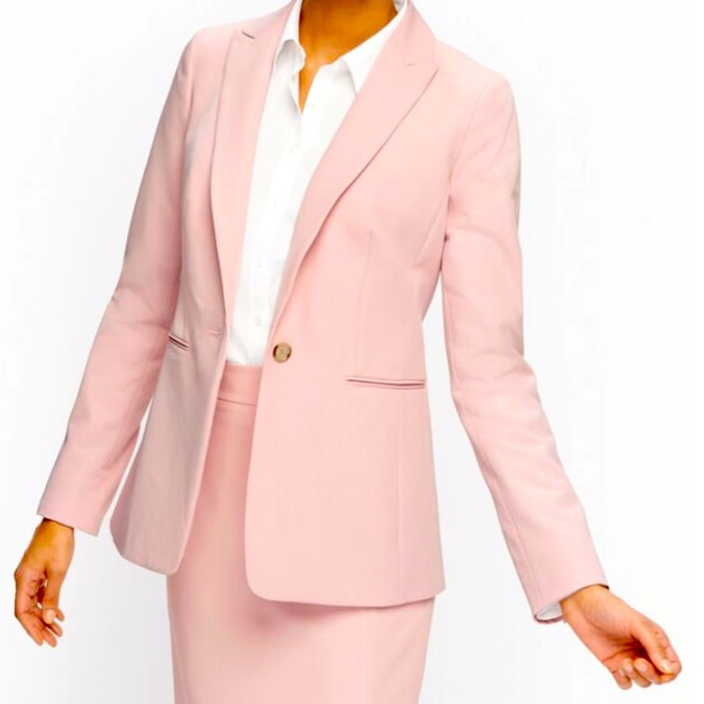 Talbots Italian Flannel Pale Pink Women’s Blazer